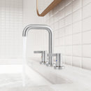 PARLOS Widespread 8 inch Bathroom Sink Faucet 3 Hole Vanity Faucet with cUPC Faucet Supply Lines, Brushed Nickel, 1.2GPM, 1437702PD