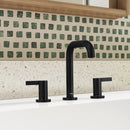 PARLOS Widespread 8 inch Bathroom Sink Faucet 3 Hole Vanity Faucet with cUPC Faucet Supply Lines, Matte Black, 1.2GPM, 1437704PD