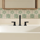 PARLOS Widespread 8 inch Bathroom Sink Faucet 3 Hole Vanity Faucet with cUPC Faucet Supply Lines, Matte Black, 1.2GPM, 1437704PD