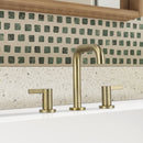 PARLOS Widespread 8 inch Bathroom Sink Faucet 3 Hole Vanity Faucet with cUPC Faucet Supply Lines, Matte Black, 1.2GPM, 1437708PD