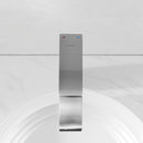 EZANDA Waterfall Vessel Sink Faucet Tall Bathroom Faucet Single Handle, Single Hole Bowl Basin Mixer Tap with Water Supply Lines, Brushed Nickel, 1440702D