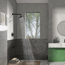 NEWATER Black Dual Function Shower Faucet Set with Tub Spout，Shower Trim Kit(Valve Included) with 8 Inch shower head,Rain Mixer Shower System Wall Mounted Fixtures Rainfall Shower Combo Set(1001011)