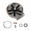 PARLOS Glass Rinser for Kitchen Sink with Supply Lines, Brushed Nickel, 1438502