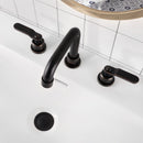PARLOS Two-Handle Widespread Bathroom Sink Faucet Three Hole Lavatory Faucet with Metal Pop-up Sink Drain Oil Rubbed Bronze, 1436003