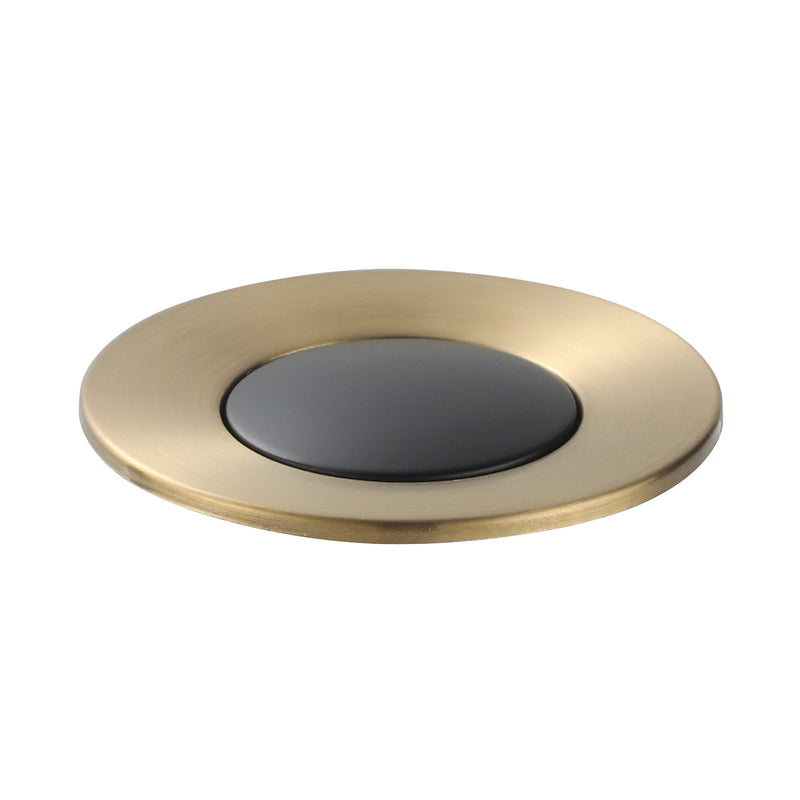 PARLOS Pop up Sink Drain Stopper Anti-Clogging with With Overflow for Bathroom Sink Vessel, Brushed Gold & Matte Black, 2104710