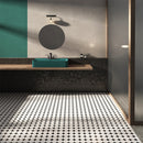 NEWATER Bathroom Sink Double Handle Waterfall Centerset Faucet Three Hole Pop Up Drain Mixer Tap Deck Mounted Oil Rubbed Bronze (26811)