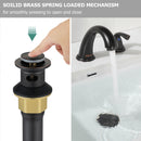 PARLOS Pop up Sink Drain Stopper with Overflow for Bathroom Sink Vessel, Oil Rubbed Bronze, 2104703