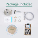 PARLOS Glass Rinser for Kitchen Sink with Supply Lines, Brushed Nickel, 1438502