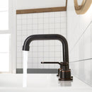 PARLOS Two-Handle Widespread Bathroom Sink Faucet Three Hole Lavatory Faucet with Metal Pop-up Sink Drain Oil Rubbed Bronze, 1436003