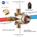 NEWATER Brushed Nickel Tub and Shower Trim Kit Single-Handle Faucet Set Pressure balancing shower system (401101-2)