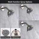 NEWATER Brushed Nickel Tub and Shower Trim Kit Single-Handle Faucet Set Pressure balancing shower system (401101-2)