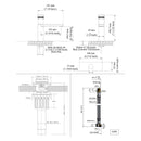 EZANDA Brass Single Handle Bathroom Faucet with Deck Plate, Pop-up Sink Drain Assembly & Faucet Supply Lines, Matte Black (1416404)