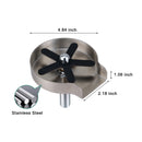 PARLOS Glass Rinser for Kitchen Sink with Supply Lines, Brushed Nickel, 1438502