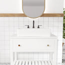 PARLOS Two-Handle Widespread Bathroom Sink Faucet Three Hole Lavatory Faucet with Metal Pop-up Sink Drain Oil Rubbed Bronze, 1436003