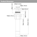 PARLOS Pop up Sink Drain Stopper with Overflow for Bathroom Sink Vessel, Oil Rubbed Bronze, 2104703