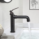 Newater Brass Single Handle Bathroom Sink Faucet with Pop Up Drain, Deck Plate and Cupc Faucet Supply Lines, Oil Rubbed Bronze, 7001021