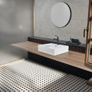 NEWATER Brass Single-Handle Bathroom Sink Faucet  for Vanity, Vessel,  Rv ,Commercial Lavatory with Deck Plate ,Metal Pop Up Drain & Supply Lines，Matte Black