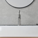 Newater Single Handle Bathroom Sink Faucet with Pop Up Drain, Deck Plate and Cupc Water Supply Lines, Brushed Nickel, 7002031