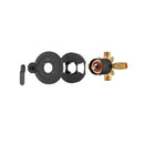 NEWATER Black Dual Function Shower Faucet Set with Tub Spout，Shower Trim Kit(Valve Included) with 8 Inch shower head,Rain Mixer Shower System Wall Mounted Fixtures Rainfall Shower Combo Set(1001011)