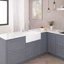 PARLOS 8 Inch Two Handles High Arch Kitchen Sink Faucet with Side Sprayer & Supply Lines, Chrome, Demeter 1413801