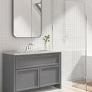 PARLOS 2 Handles Centerset Bathroom Sink Faucet Brass Waterfall Spout with All Metal Pop-up Drain and Faucet Supply Lines, Chrome, 1.2GPM, Doris 1406801P