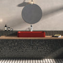 EZANDA Waterfall Vessel Sink Faucet Tall Bathroom Faucet Single Handle, Single Hole Bowl Basin Mixer Tap with Water Supply Lines, Brushed Nickel, 1440702D