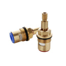 PARLOS Brass Stem Disc Faucet Cartridge Replacement for Bathroom Tap (1 Pair Hot & Cold)