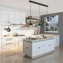 NEWATER Single Handle Pull Down Kitchen Faucet with Deck Plate & Supply Lines, Matte Black, 9001011