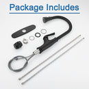 NEWATER Single Handle Pull Down Kitchen Faucet with Deck Plate & Supply Lines, Matte Black, 9001011