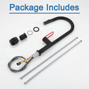 NEWATER Single Handle Pull Down Kitchen Faucet with Deck Plate & Supply Lines, Matte Black, 9002011