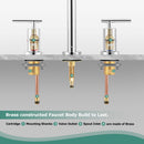 PARLOS 2-Handle Widespread 8 inch Bathroom Sink Faucet 3 Hole Vanity Faucet with cUPC Faucet Supply Lines, Chrome, 1.2GPM, 1437401PD