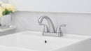 PARLOS 2-Handle Bathroom Sink Faucet with Drain Assembly and Supply Hose Lead-Free cUPC Lavatory Faucet Mixer Double Handle Tap Deck Mounted Brushed Nickel,1.2 GPM Flow Rate (13598P)