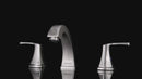 PARLOS Widespread Double Handles Bathroom Faucet with Pop Up Drain and cUPC Faucet Supply Lines, Chrome, 1.2GPM, Doris 1417201P