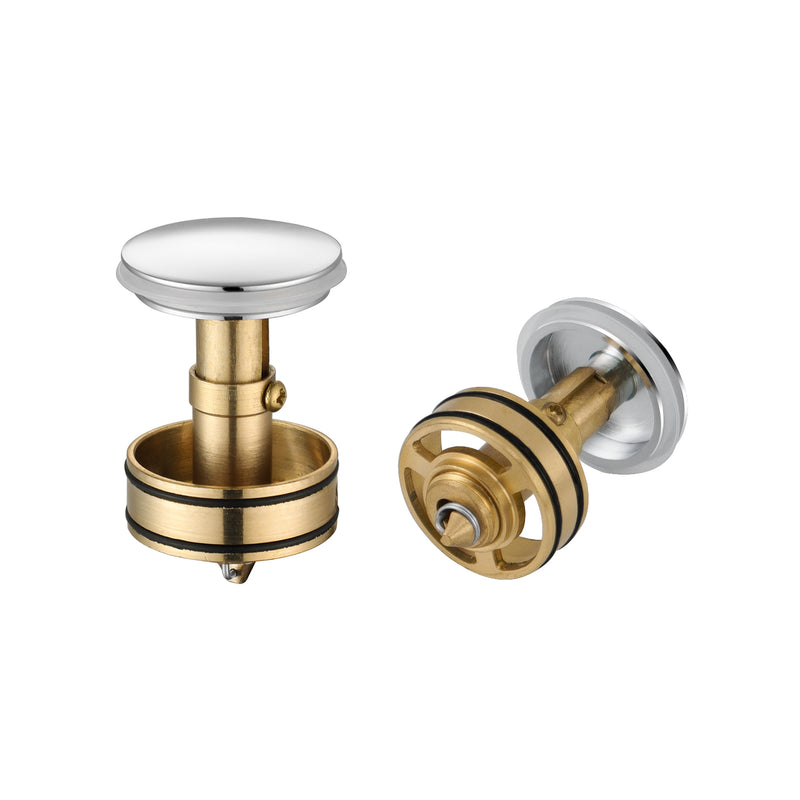 Replacement Detachable Brass Strainer for PARLOS Metal Bathroom Sink Drain, 2 Pack, Chrome, 2109601