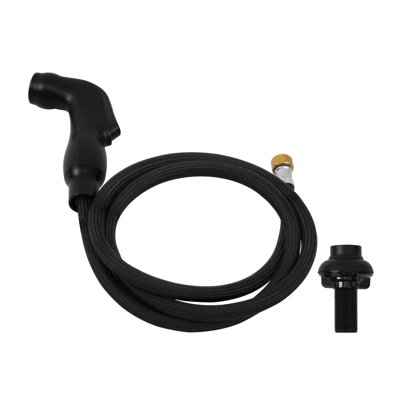 Replacement Side Sprayer Set for PARLOS High Arch Kitchen Sink Faucet, Matte Black, 2109904