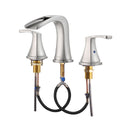 PARLOS 2-Handle Widespread Waterfall Roman Bathtub Faucet Tub Filler, Brushed Nickel (1434202)