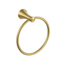 PARLOS Towel Ring, Wall Mounted Hand Towel Holder, Brushed Gold Hand Towel Bar for Bathroom & Kitchen, 2101808