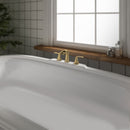 PARLOS 2-Handle Widespread Waterfall Roman Bathtub Faucet Tub Filler, Brushed Gold (1434208)