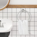 PARLOS Towel Ring, Wall Mounted Hand Towel Holder, Brushed Nickel Hand Towel Bar for Bathroom & Kitchen, 2101802