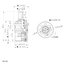 PARLOS Ceramic Stem Disc Faucet Cartridge Replacement for Bathroom Tap (1 Pair Hot & Cold), 2103201