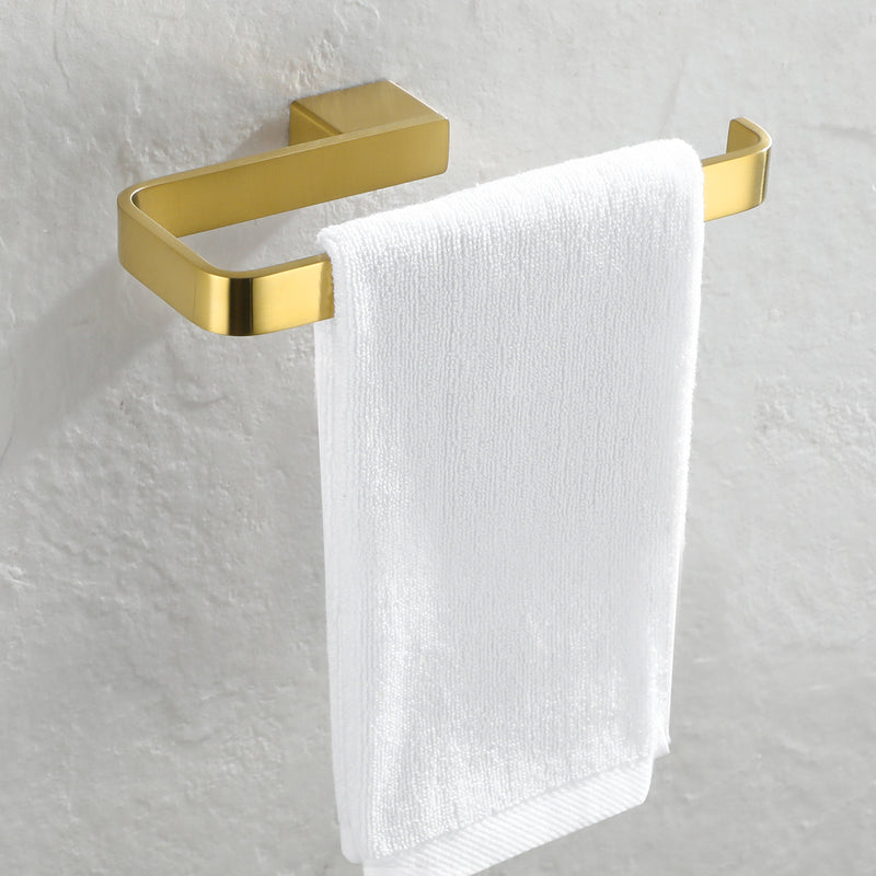 PARLOS Brass Hand Towel Holder, Wall Mounted Towel Ring, Hand Towel Bar for  Bathroom & Kitchen, Matte Black, Doris (2102304)