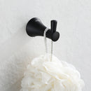 PARLOS Towel Hook, Wall Mounted Coat Hook, Matte Black Robe Hook for Bathroom, 2101604