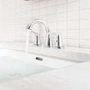 PARLOS Widespread 2 Handles Bathroom Faucet with Metal Pop Up Sink Drain and cUPC Faucet Supply Lines, Chrome, 1.2GPM Demeter 1364701P