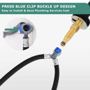 Replacement 15.75 Inch Extended Quick Connect Hose with Snap-in Buckle for PARLOS Widespread Faucet Roman Tub Filler (2109301)