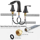 PARLOS 2-Handle Widespread Waterfall Roman Bathtub Faucet Tub Filler, Oil Rubbed Bronze (1434203)