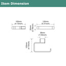 PARLOS Brass Toilet Paper Holder Tissue Roll Hanger for Bathroom & Kitchen Wall Mounted,Brushed Nickel,Doris (2102202)