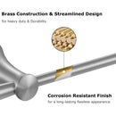 PARLOS Brushed Nickel Toilet Paper Holder, Wall Mounted Tissue Roll Hanger for Bathroom & Kitchen, 2101702