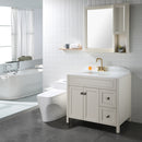 PARLOS 2-handle Brushed Gold Bathroom Faucet for Lavatory with Pop-up Sink Drain and Faucet Supply Lines, 1431608P