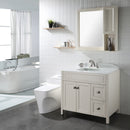 PARLOS 2 Handles 4 Inch Centerset Bathroom Sink Faucet Brushed Nickel with All Metal Pop-up Drain & Faucet Supply Lines, 1.2GPM, Doris 14072P