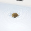 PARLOS Pop up Sink Drain with Strainer Pop Up Drain with Overflow for Bathroom Vessel Sink, Brushed Gold, 2100608-1